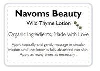 Wild Thyme Lotion - Navoms Beauty