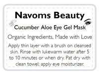 Cucumber Aloe Eye Gel Mask - Navoms Beauty