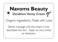 Dandelion Honey Cream - Navoms Beauty