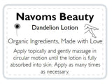 Dandelion Lotion - Navoms Beauty