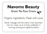 Green Tea Face Cream - Navoms Beauty