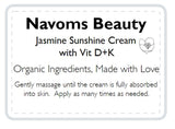 Jasmine Sunshine Cream - Navoms Beauty