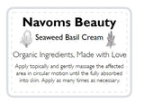 Seaweed Basil Cream - Navoms Beauty